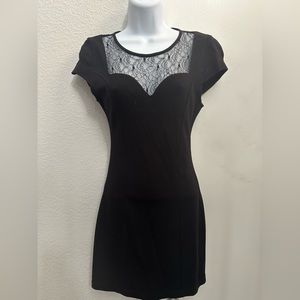 Guess Black Lacey Evening Dress